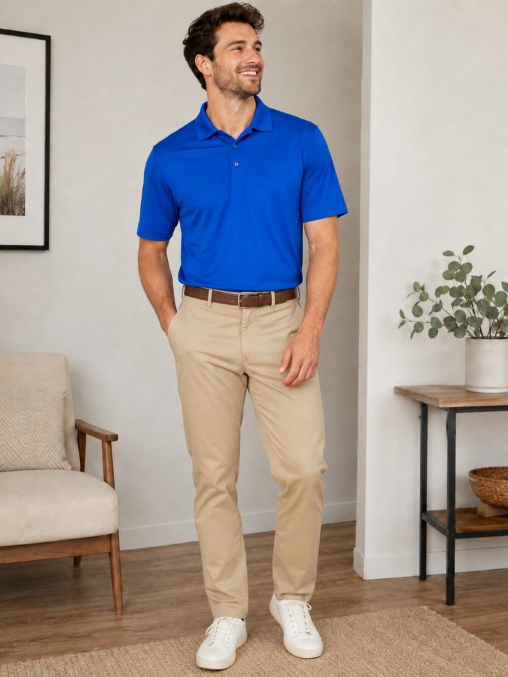 Core 365 Men’s Royal Blue Performance Polo Shirt XL/TG Short Sleeve Athletic Gol